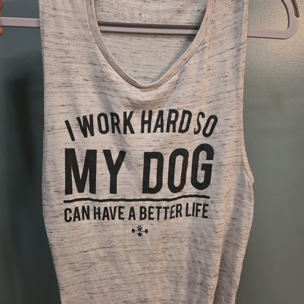 Gray Dog Lover Tank Top